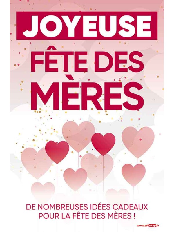 Affiche Joyeuse fête des mères