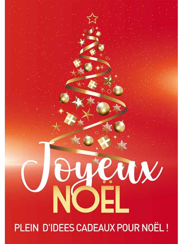 Affiche Joyeux Noël Sapin