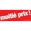 Bandeaux "moitié prix !" rouge