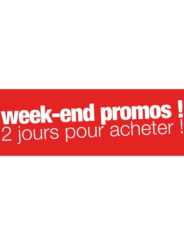 Bandeaux "week-end promos !" rouge