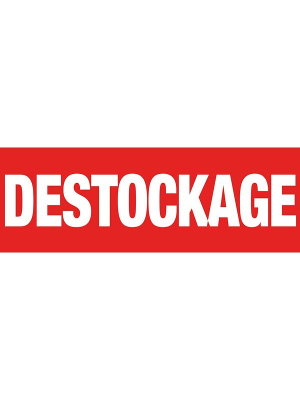 Banderole "destockage" rouge